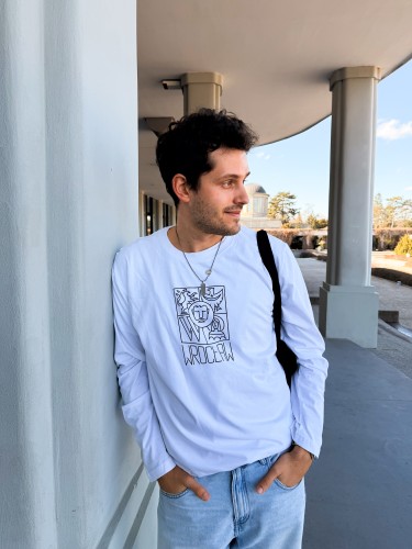 Koszulka z długim rękawem Wrocław biała (UNISEX)