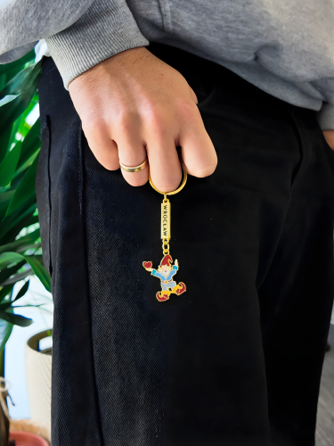 Brelok krasnal serce