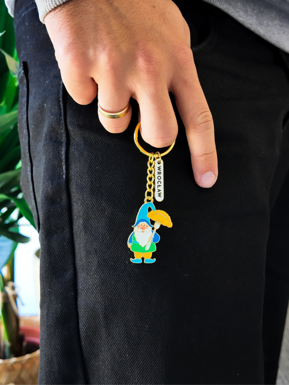 Brelok krasnal pierożnik