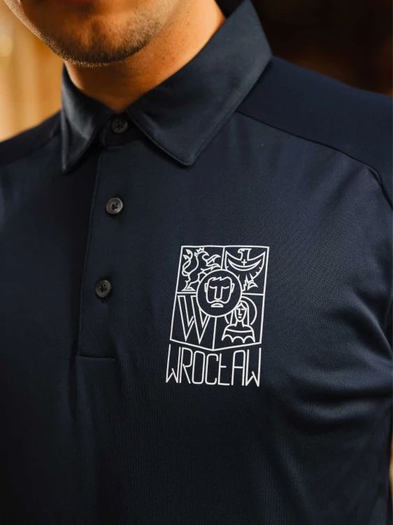 Koszulka polo Wrocław granatowa