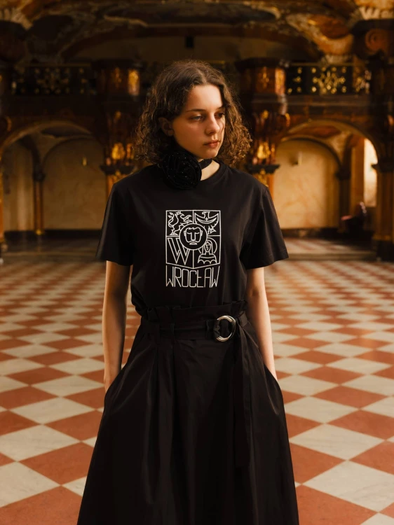 Koszulka Wrocław czarna BASIC krótki rękaw (UNISEX)