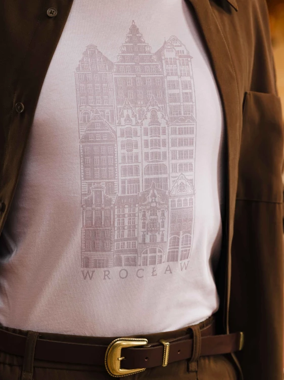 Koszulka Wrocław lawendowa BASIC krótki rękaw KAMIENICZKI (UNISEX)