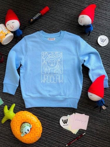 Bluza Wrocław bez kaptura niebieska (DLA DZIECI)