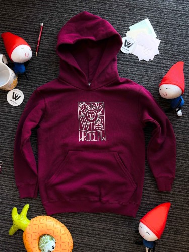Bluza Wrocław bordowa z kapturem (DLA DZIECI)